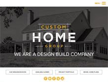 Tablet Screenshot of customhomegroup.com